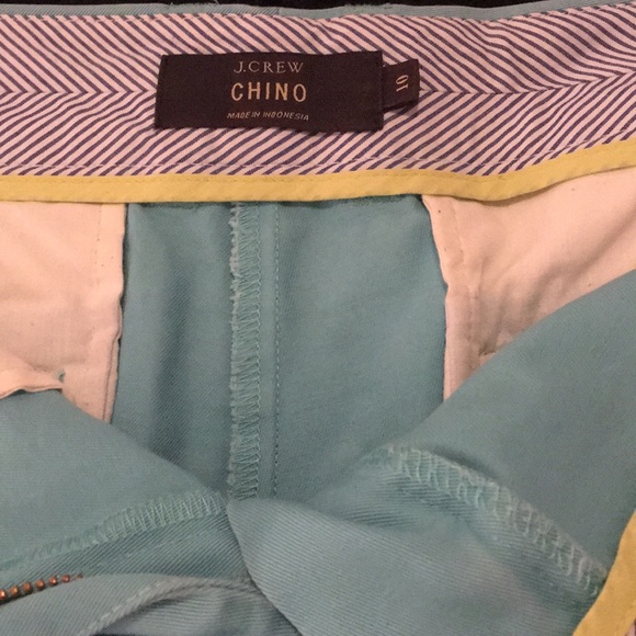 J Crew Chino 3” Shorts. Teal. - Picture 2 of 4